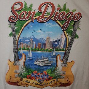 Hard Rock Cafe San Diego Shirt Size XXL Location Design